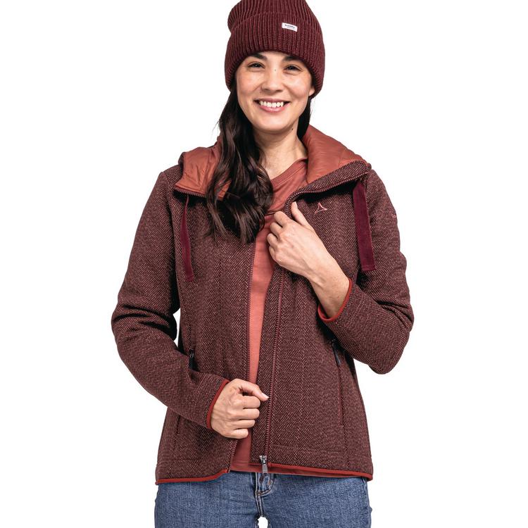 Sch&ouml;ffel Sch&ouml;ffel Fleece Hoody Aurora L Fleecejacke Damen - 2635 - rot - 1 | SportScheck