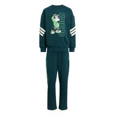 adidas Disney Micky Maus Jogginganzug Kinder Trainingsanzug Kinder Aurora Ivy / Lime Burst
