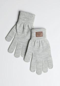 Rückansicht von Chiemsee Handschuhe Skihandschuhe Hell Grau