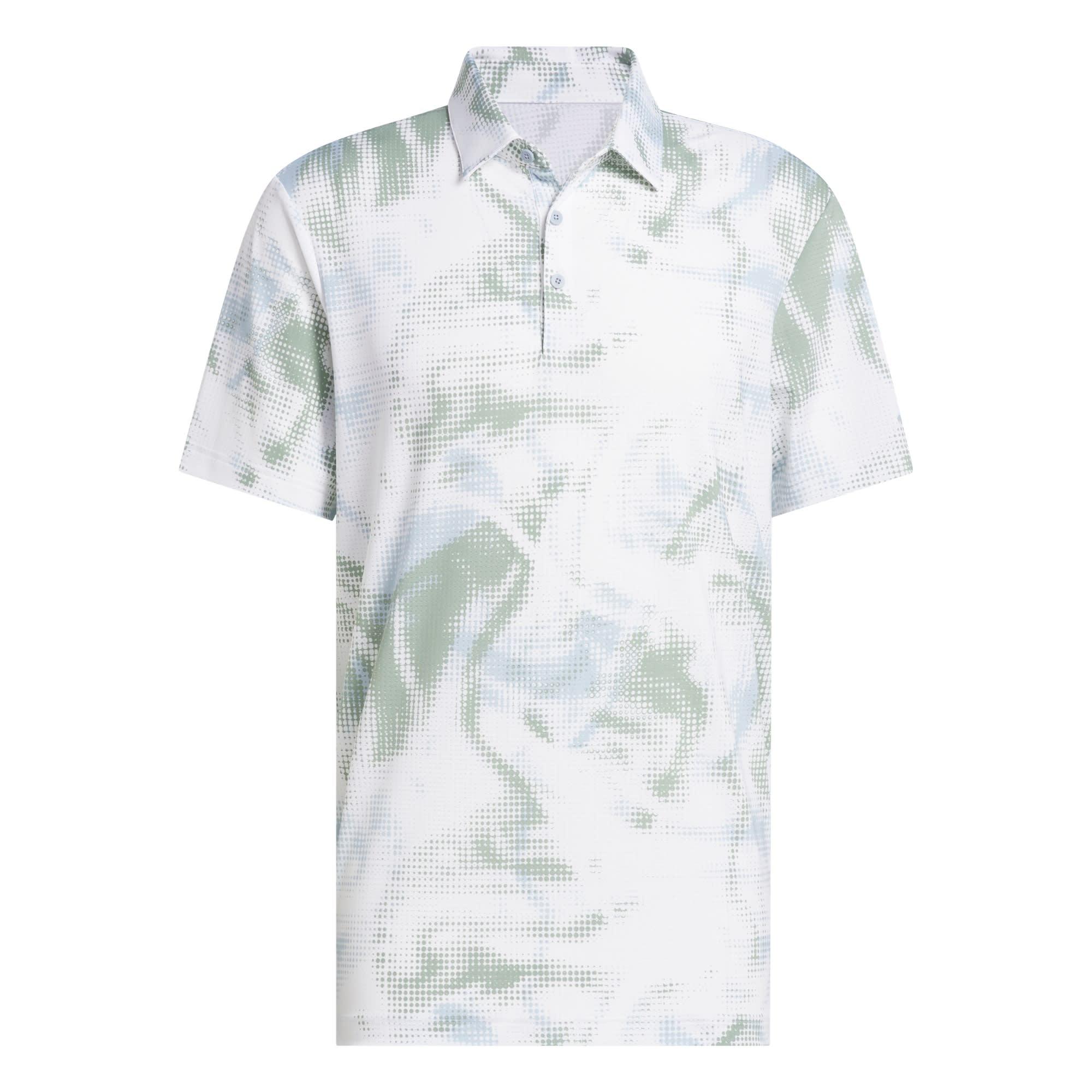 adidas Ultimate365 Printed Mesh Poloshirt Funktionsshirt Herren - White