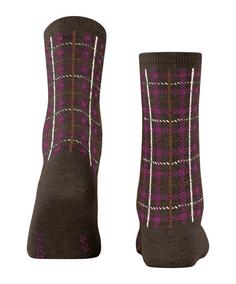 Rückansicht von ESPRIT Check SO Freizeitsocken Damen teak melange (5456)