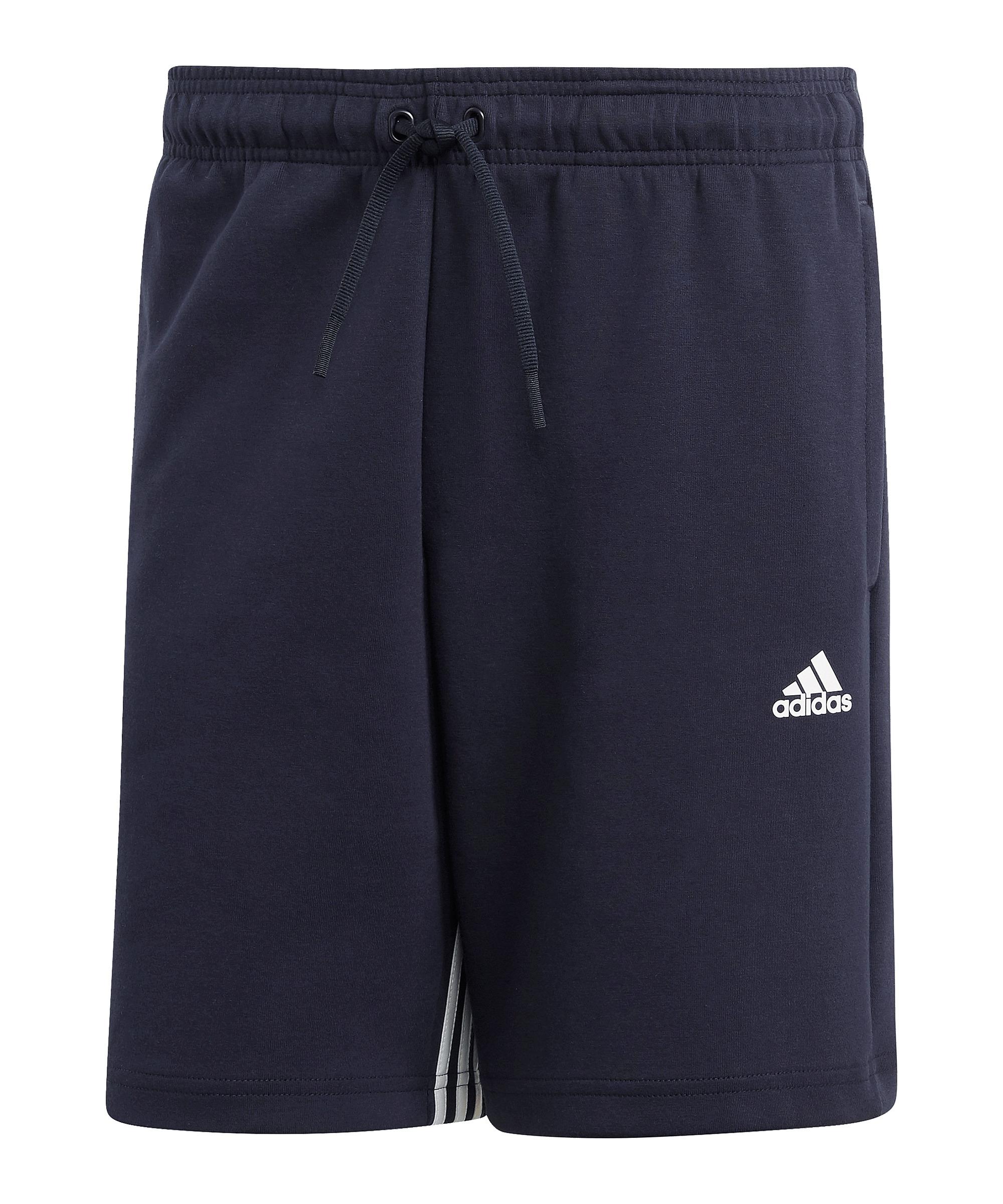 adidas MH 3 Stripe Short Fu&szlig;ballshorts Herren - schwarz