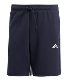 adidas MH 3 Stripe Short Fußballshorts Herren schwarz