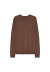 DANISH ENDURANCE Premium Knit Pullover Rundhalspullover Herren - brown