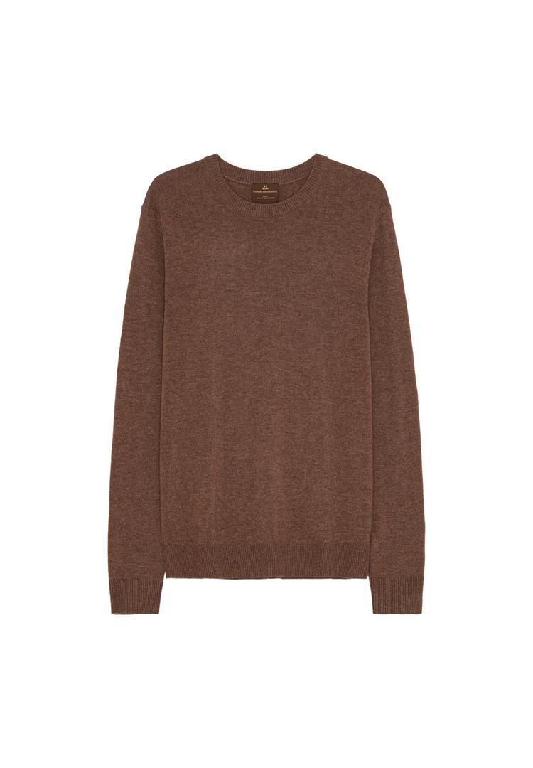 DANISH ENDURANCE DANISH ENDURANCE Premium Knit Pullover Rundhalspullover Herren - brown - 0 | SportScheck