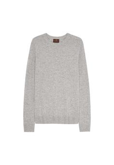 DANISH ENDURANCE Premium Knit Pullover Rundhalspullover Herren hellgrau