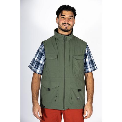 Rückansicht von Maul Sport Grünten II Outdoorweste Herren Oliv