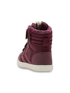 Rückansicht von hummel STADIL SUPER POLY BOOT RECYCLED TEX JR Winterschuhe Kinder WINDSOR WINE