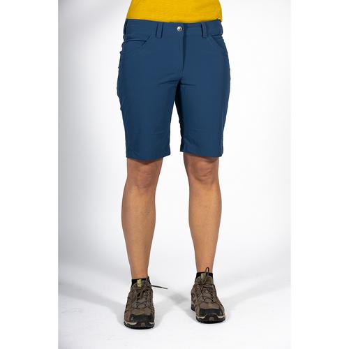 Rückansicht von Maul Sport Rimini Funktionsshorts Damen Rauchblau