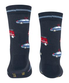 Rückansicht von Falke Police and Fire Cars Freizeitsocken Kinder space blue (6116)