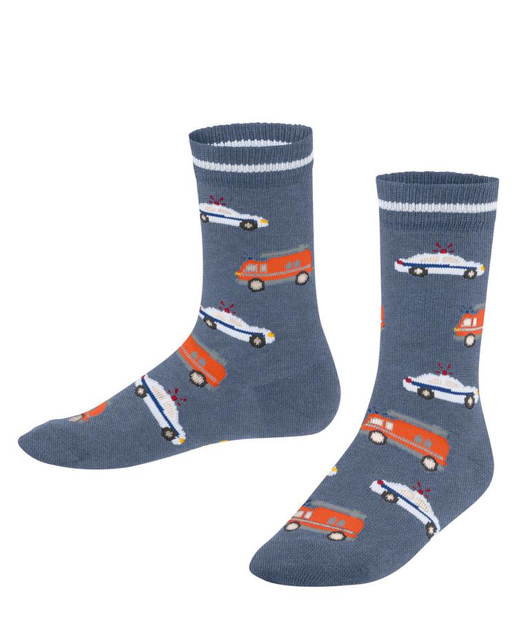 Falke Falke Police and Fire Cars Socken Kinder - light jeans (6662) - 0 | SportScheck
