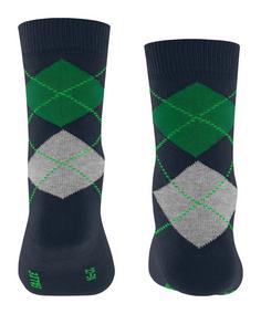 Rückansicht von Falke Classic Argyle SO Freizeitsocken Kinder space blue (6116)