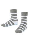 Falke Simple Stripes CP Socken Kinder - lt. heather (3223)