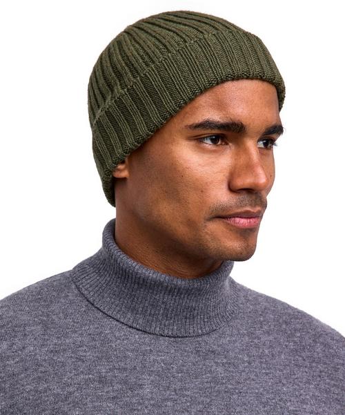Rückansicht von Falke Merino X-Fine Ribbed Beanie Beanie kale (7118)