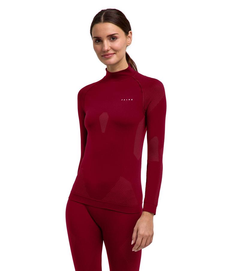 Falke Falke W Longsleeved Shirt Turtleneck w Funktionsshirt Damen - merlot (8117) - 0 | SportScheck