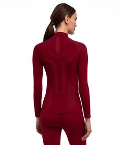 Rückansicht von Falke W Longsleeved Shirt Turtleneck w Funktionsshirt Damen merlot (8117)