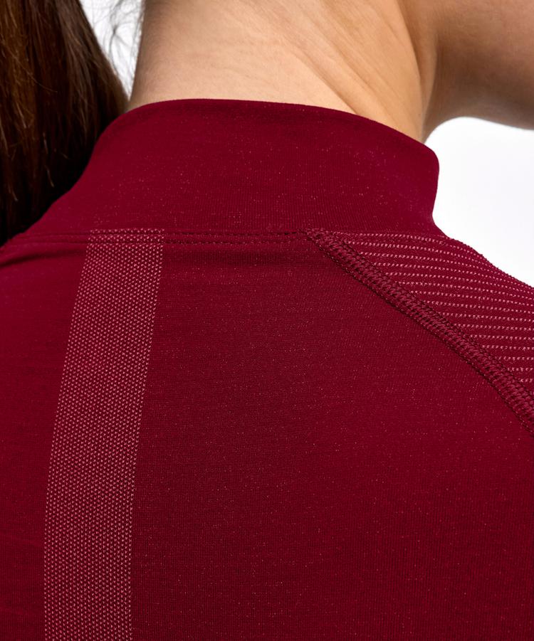 Falke Falke W Longsleeved Shirt Turtleneck w Funktionsshirt Damen - merlot (8117) - 3 | SportScheck