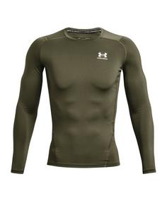 Under Armour HG Comp Longlseeve T-Shirt Laufshirt Herren gruen
