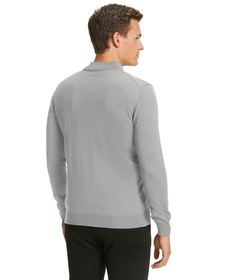 Falke Falke Merino X-Fine Half-Zip Strickpullover Herren - light grey (3400) - 0 | SportScheck