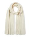 Falke Pure Cashmere Ribbed Scarf u Schal - off-white (2040)