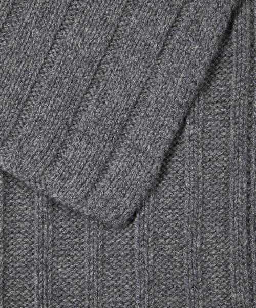 Rückansicht von Falke Schal dark grey -heather (3278)
