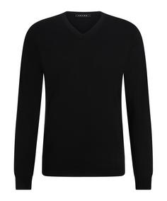 Falke Merino X-Fine V-Neck Strickpullover Herren black (3000)