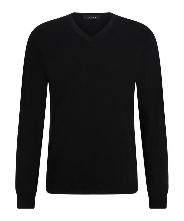 Falke Falke Merino X-Fine V-Neck Strickpullover Herren - black (3000) - 0 | SportScheck