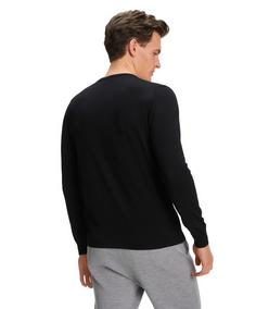 Rückansicht von Falke Merino X-Fine V-Neck Strickpullover Herren black (3000)