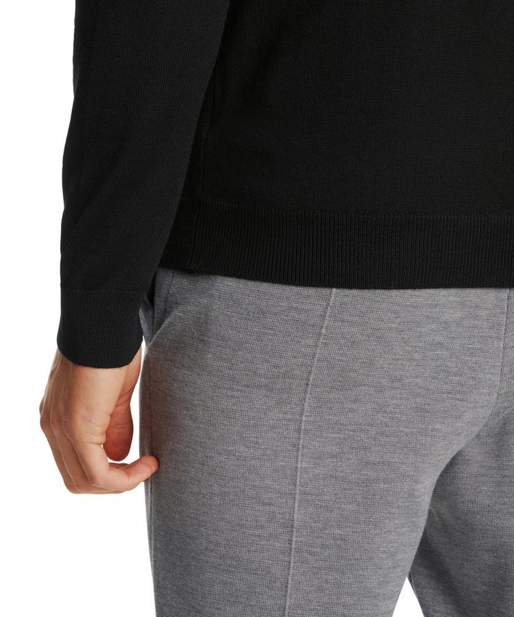 Falke Falke Merino X-Fine V-Neck Strickpullover Herren - black (3000) - 3 | SportScheck