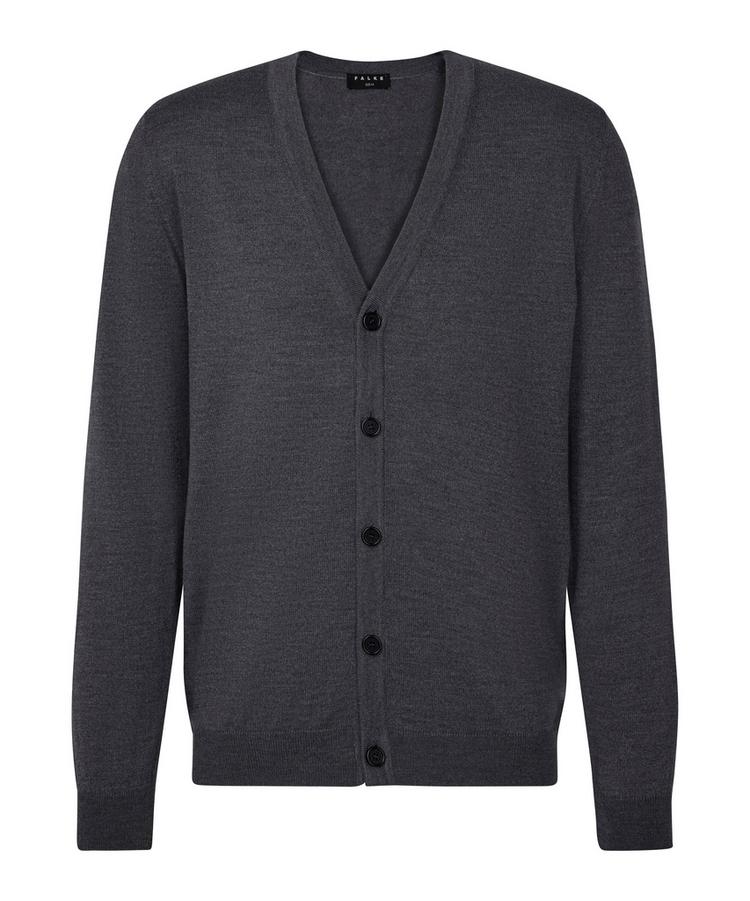 Falke Falke Merino X-Fine Cardigan Strickpullover Herren - dark grey (3970) - 0 | SportScheck
