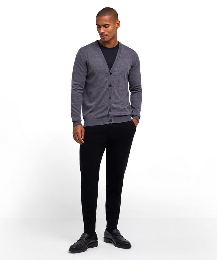 Falke Falke Merino X-Fine Cardigan Strickpullover Herren - dark grey (3970) - 1 | SportScheck