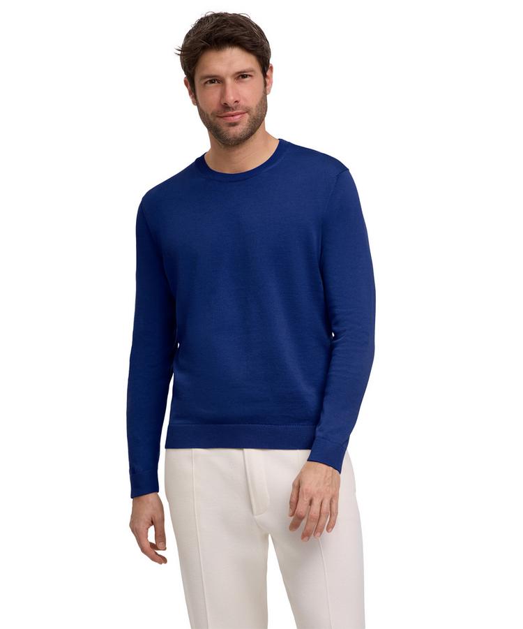 Falke Falke Cotton Crew Neck Strickpullover Herren - royal blue (6051) - 0 | SportScheck