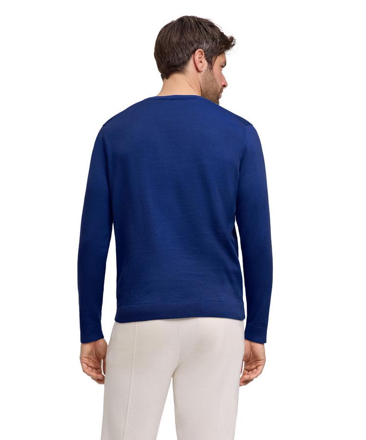 Falke Falke Cotton Crew Neck Strickpullover Herren - royal blue (6051) - 0 | SportScheck
