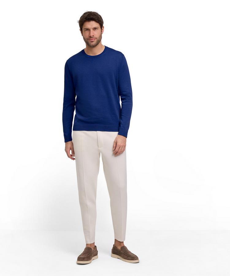 Falke Falke Cotton Crew Neck Strickpullover Herren - royal blue (6051) - 1 | SportScheck
