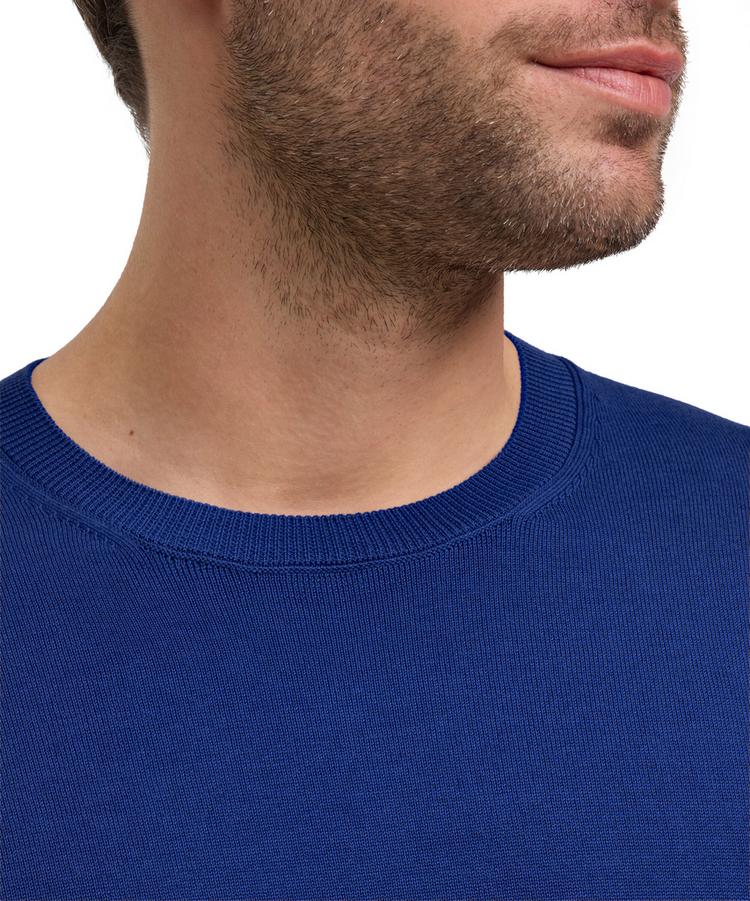 Falke Falke Cotton Crew Neck Strickpullover Herren - royal blue (6051) - 3 | SportScheck