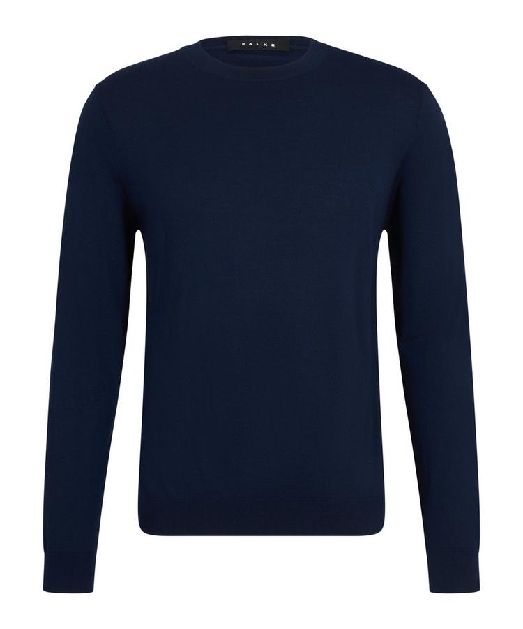 Falke Falke Merino Ultrafine Crew Neck Strickpullover Herren - space blue (6116) - 0 | SportScheck