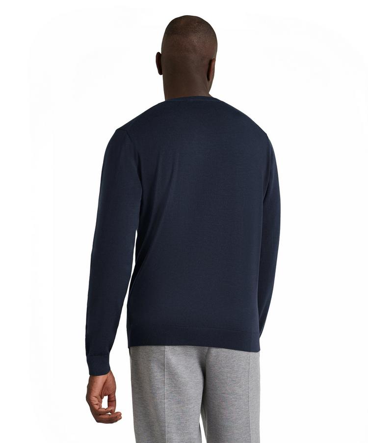 Falke Falke Merino Ultrafine Crew Neck Strickpullover Herren - space blue (6116) - 0 | SportScheck