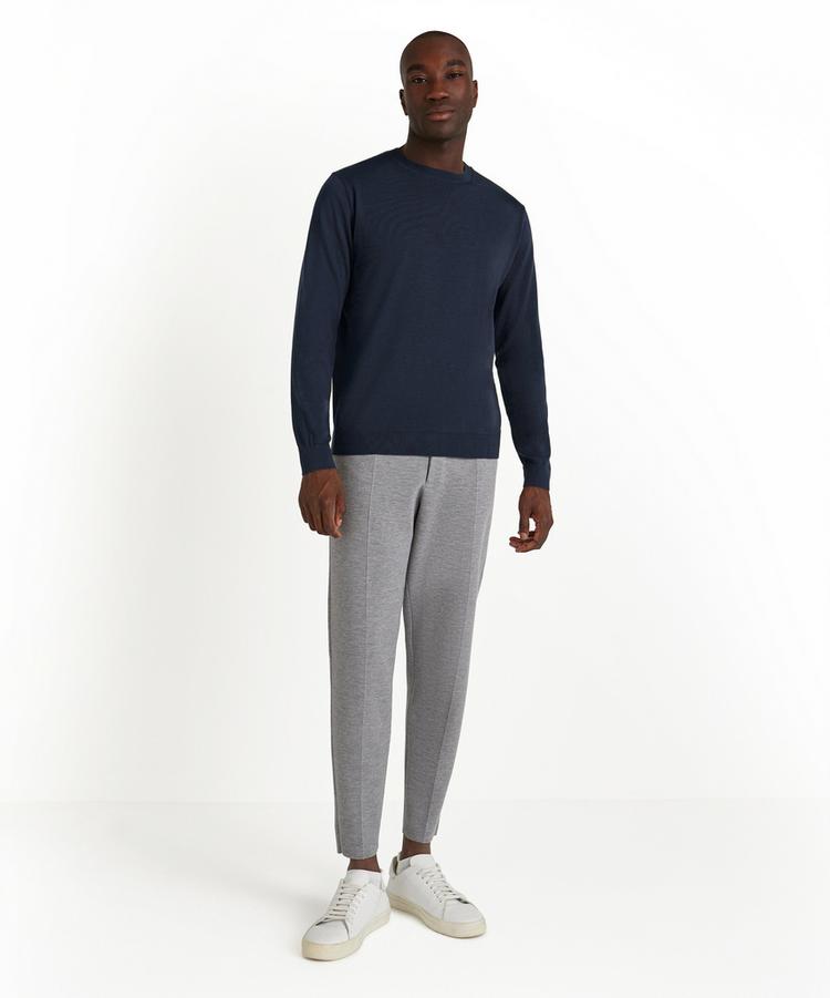 Falke Falke Merino Ultrafine Crew Neck Strickpullover Herren - space blue (6116) - 1 | SportScheck