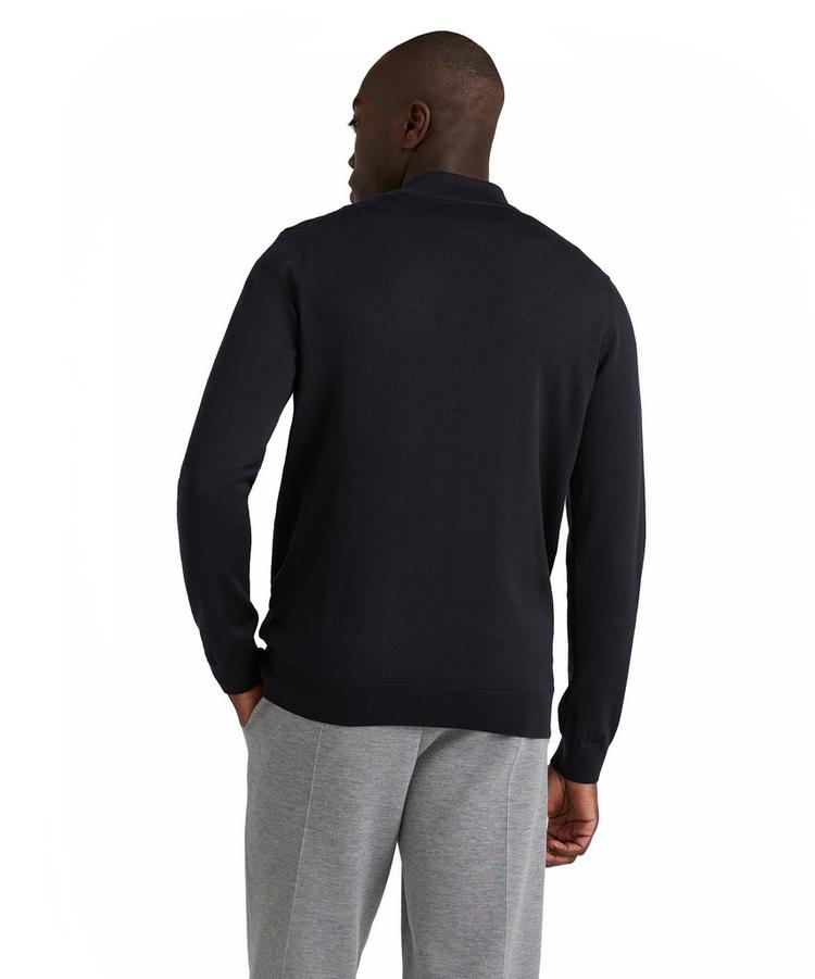 Falke Falke Merino X-Fine Half-Zip Strickpullover Herren - night sky (6437) - 0 | SportScheck