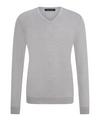 Falke Merino X-Fine V-Neck Strickpullover Herren - light grey (3400)