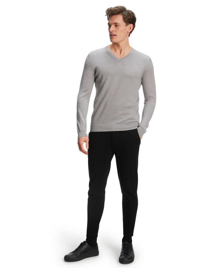 Falke Falke Merino X-Fine V-Neck Strickpullover Herren - light grey (3400) - 1 | SportScheck