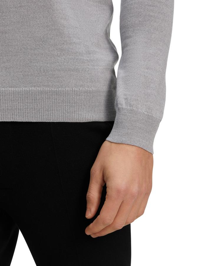 Falke Falke Merino X-Fine V-Neck Strickpullover Herren - light grey (3400) - 3 | SportScheck