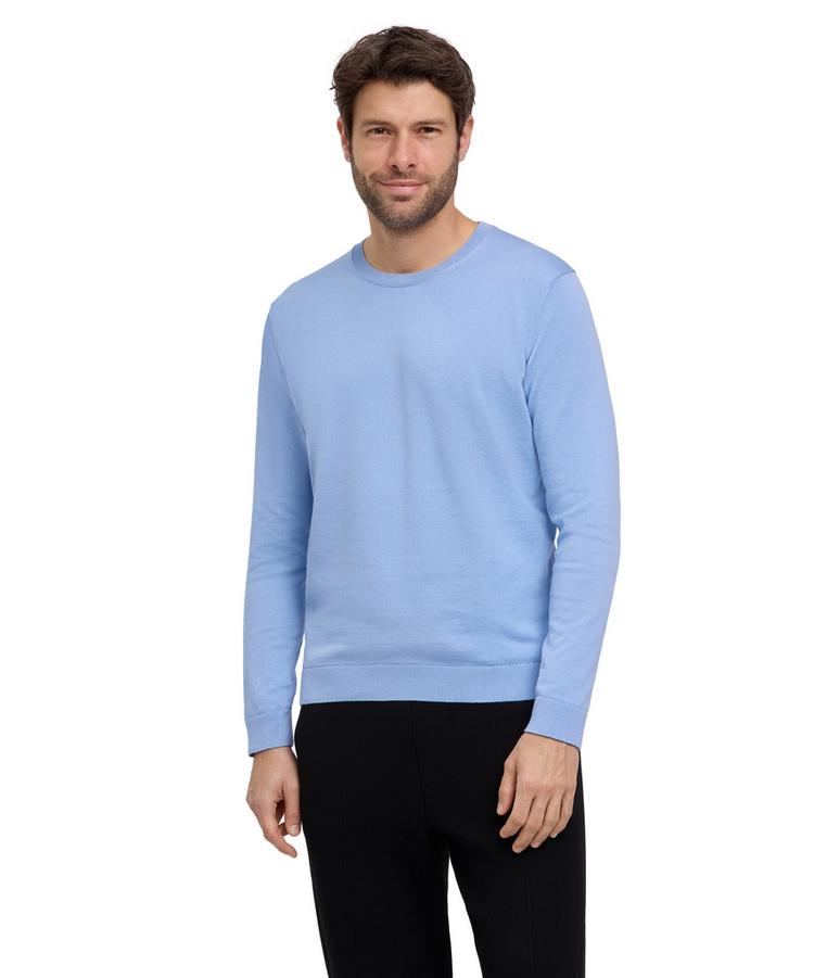 Falke Falke Cotton Crew Neck Strickpullover Herren - bleue (6543) - 0 | SportScheck