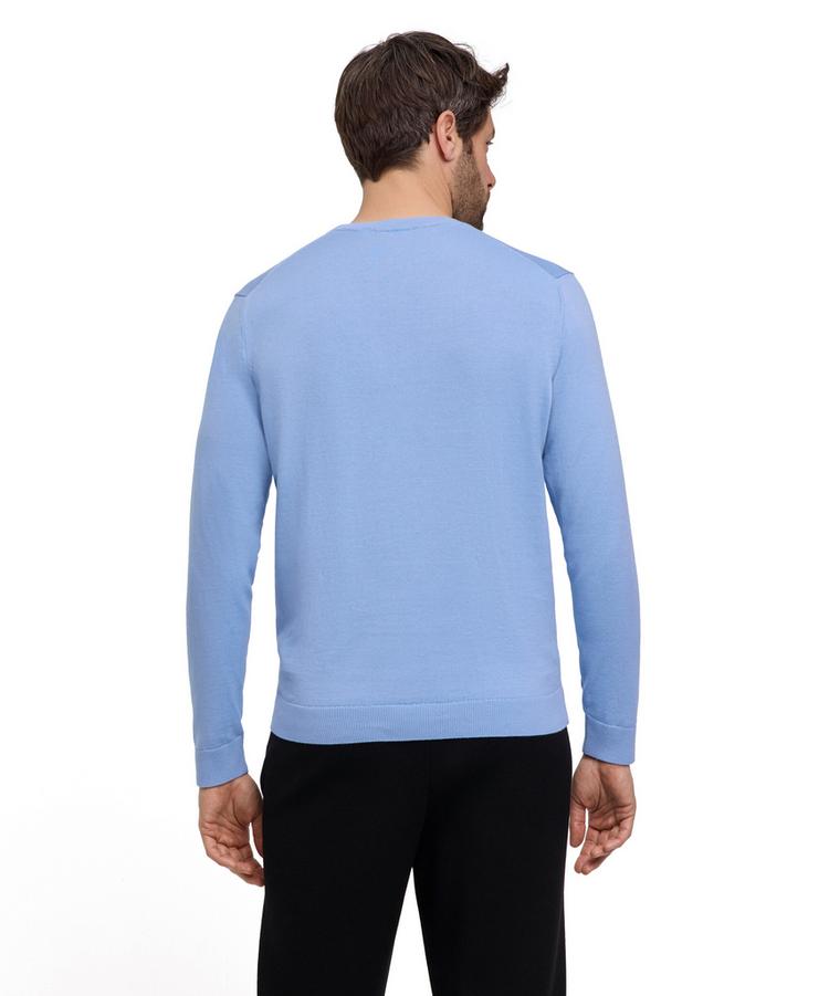 Falke Falke Cotton Crew Neck Strickpullover Herren - bleue (6543) - 0 | SportScheck