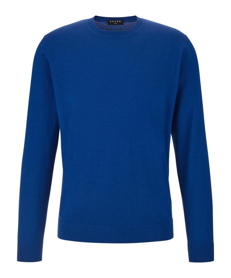 Falke Falke Merino Ultrafine Crew Neck Strickpullover Herren - athletic blue (6451) - 0 | SportScheck