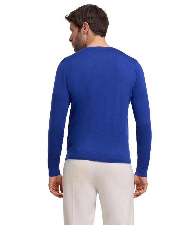 Falke Falke Merino Ultrafine Crew Neck Strickpullover Herren - athletic blue (6451) - 0 | SportScheck