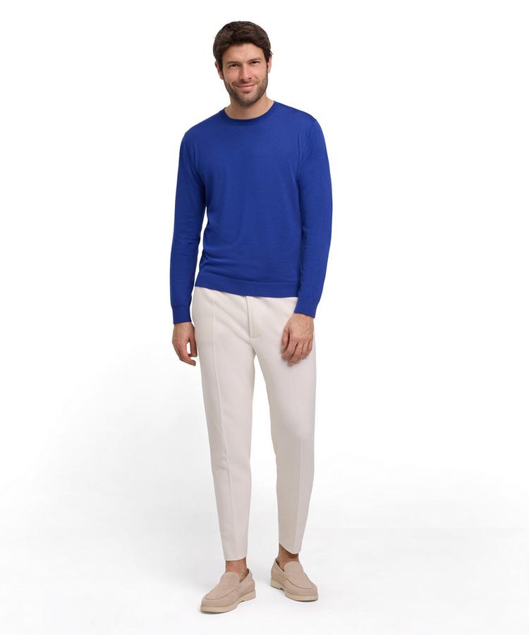 Falke Falke Merino Ultrafine Crew Neck Strickpullover Herren - athletic blue (6451) - 1 | SportScheck