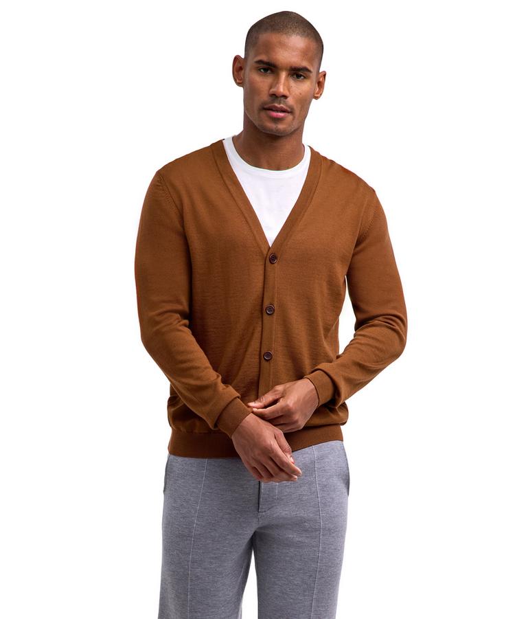 Falke Falke Merino X-Fine Cardigan Strickpullover Herren - brown (5100) - 0 | SportScheck