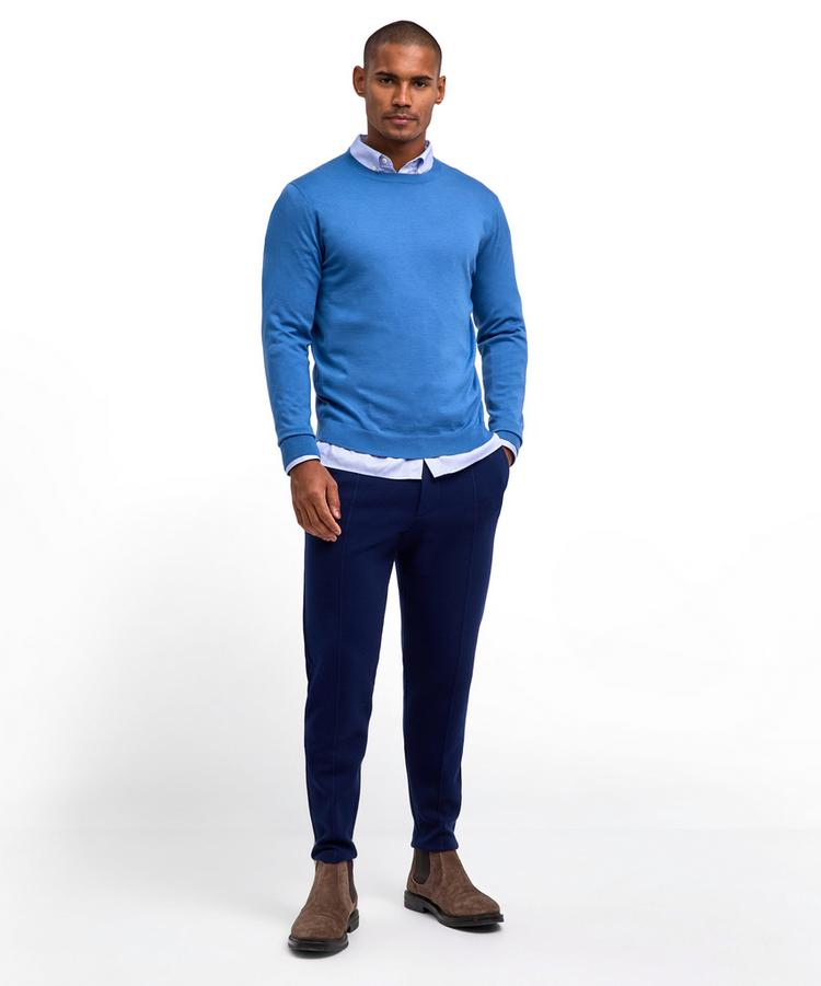 Falke Falke Merino Ultrafine Crew Neck Strickpullover Herren - ocean (6506) - 1 | SportScheck