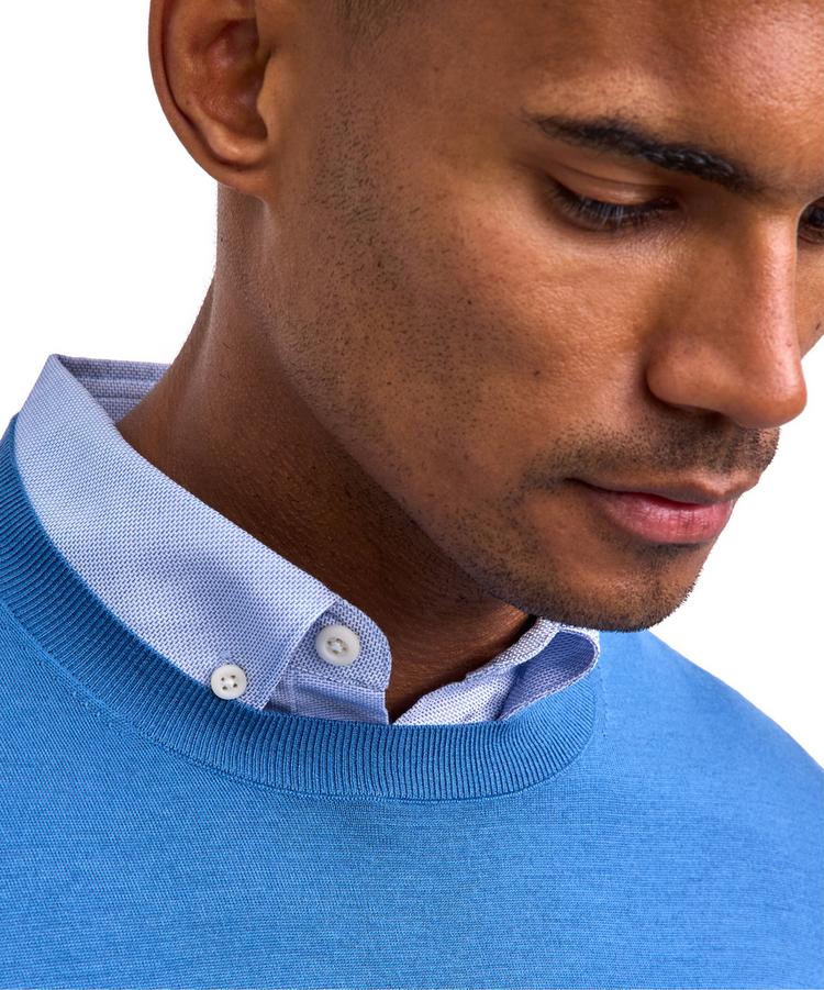 Falke Falke Merino Ultrafine Crew Neck Strickpullover Herren - ocean (6506) - 2 | SportScheck